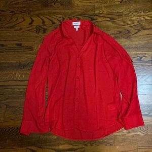 Red Express medium button up shirt